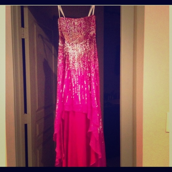 SHERRI HILL high low prom dress size 8