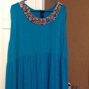 Embellished Lane Bryant Sleeveless Dress 26/28