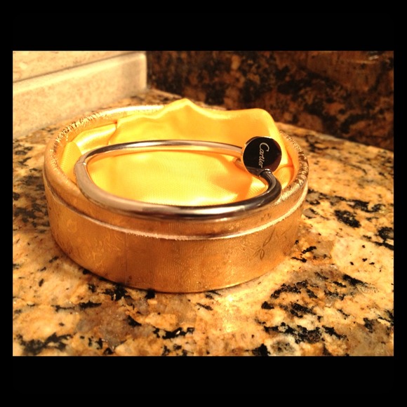 Cartier Silver Nail Bangle