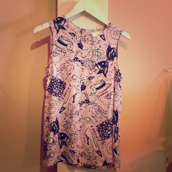 Vintage CHANEL silk top