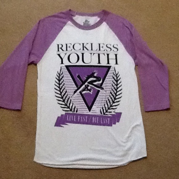 young and reckless baseball tee