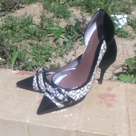 Guess monogra pumps red satin shoe bundle 4 khatti