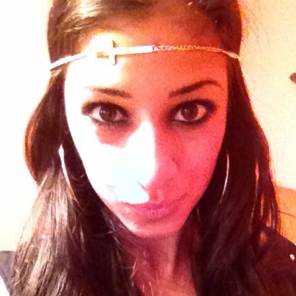 Gold Cross Headband - Picture 2 of 2