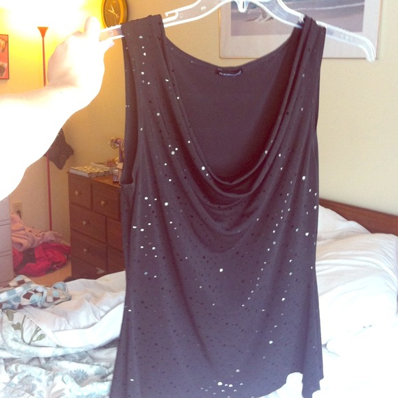 Black Sequin Tank