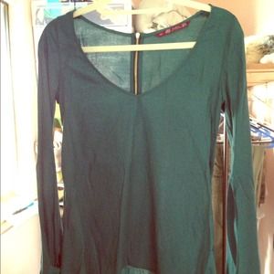 Zara Hugh low zip back top
