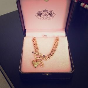 Juicy Couture gold charm necklace