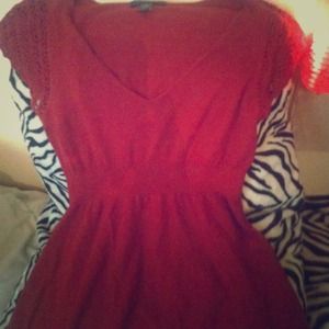 Banana republic red sweater shirt