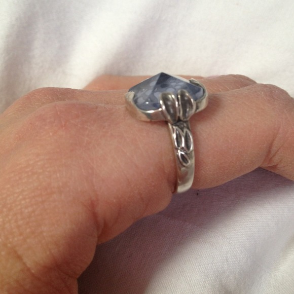 Sold!!!!Sterling silver and cut glass Silpada ring