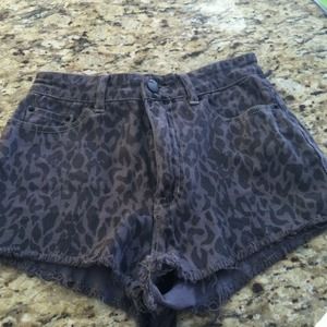 High rise cheeky shorts