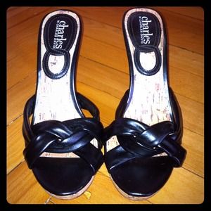Charles David cork heels