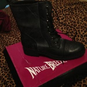 Reserved! Black smoke combat boots