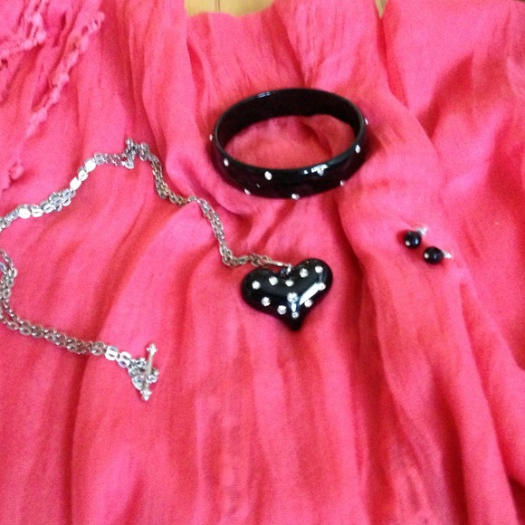 Cute rhinestone jewelry set