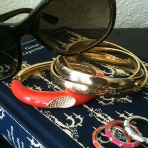 Coral & Gold Arm Candy