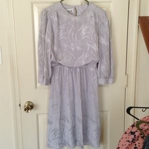 80's secretary dress, silver