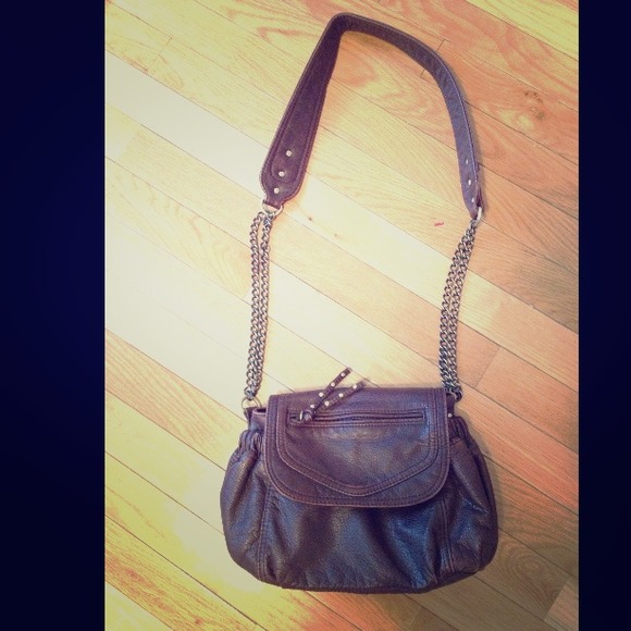 Brown cross body bag