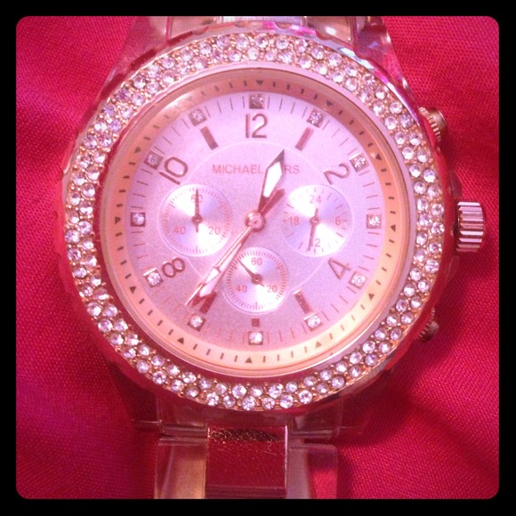 Rose gold micheal kors watch