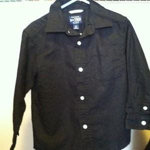 Children's Place toddlers black button up