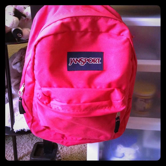 Hot pink jansport back pack