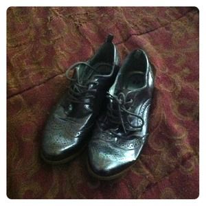 H&M Silver Oxfords