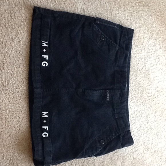 Marithe francois girbaud black skirt size 31