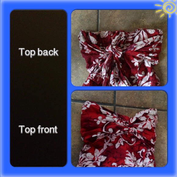 SOLD⚡REDUCED⚡Pin-up style Hawaiian print dress - Picture 2 of 4