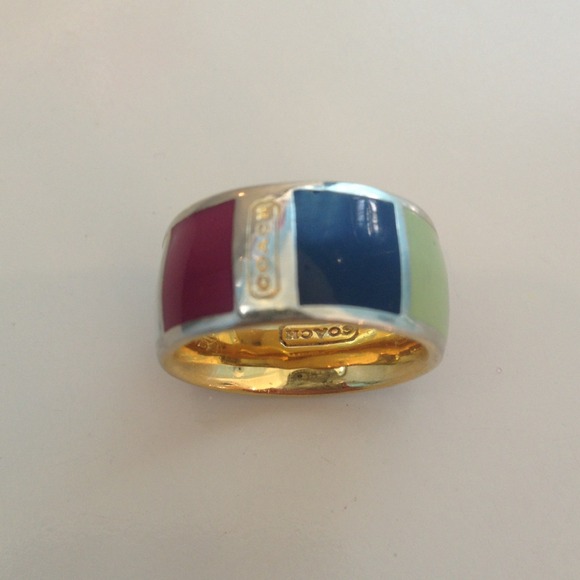 🎀Coach Multi-Colored Ring🎀