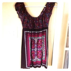 Purple Bohemian-inspired dress. Stunning!