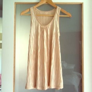Dressy Gold silk tank top