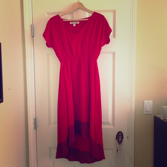 ❌SOLD Red high low dress - Picture 1 of 1