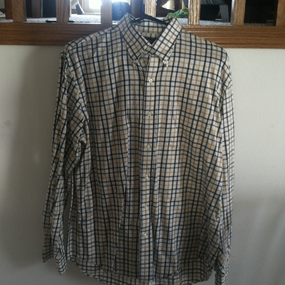 Men's long sleeve lands end button down