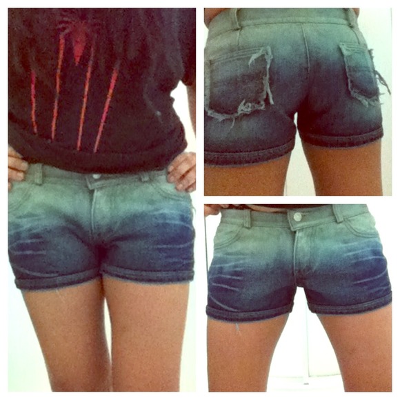 Dip-dyed shorts :)