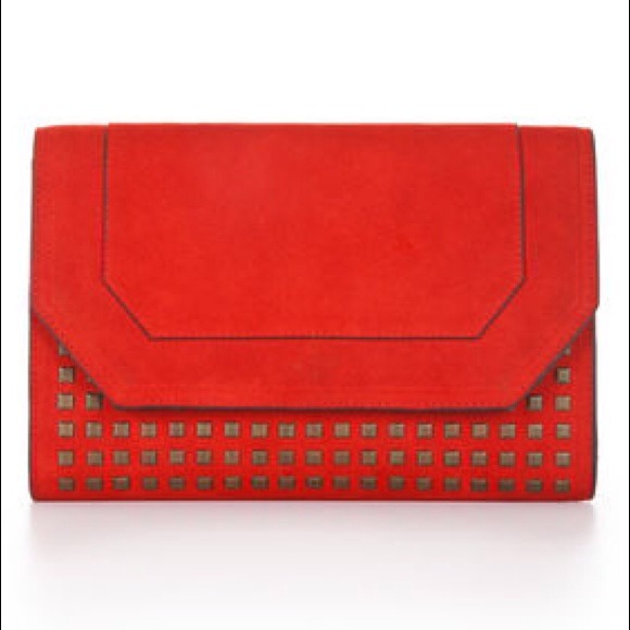 SOLD BCBG Crystie Studded Clutch.