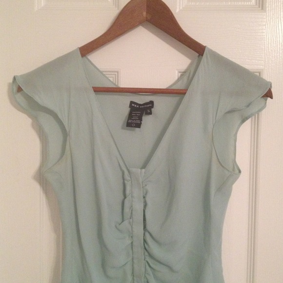 Teal Silk Blouse Size 0