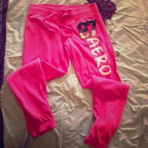 Reserved-Pink Aeropastle Sweats-