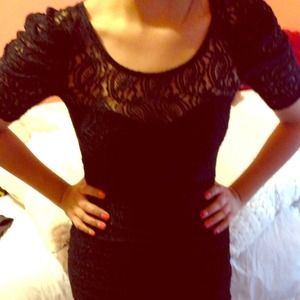 Black Lacey cocktail Dress