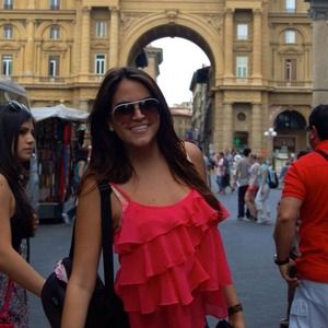Hot pink ruffle top