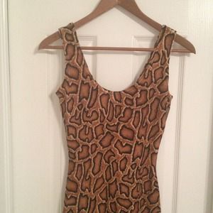 Leopard Bodycon Dress Size Small