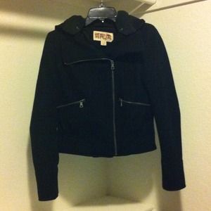 Black Jacket w/ removeable Hood.