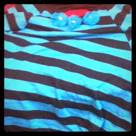 Blue Zebra Printed Shirt