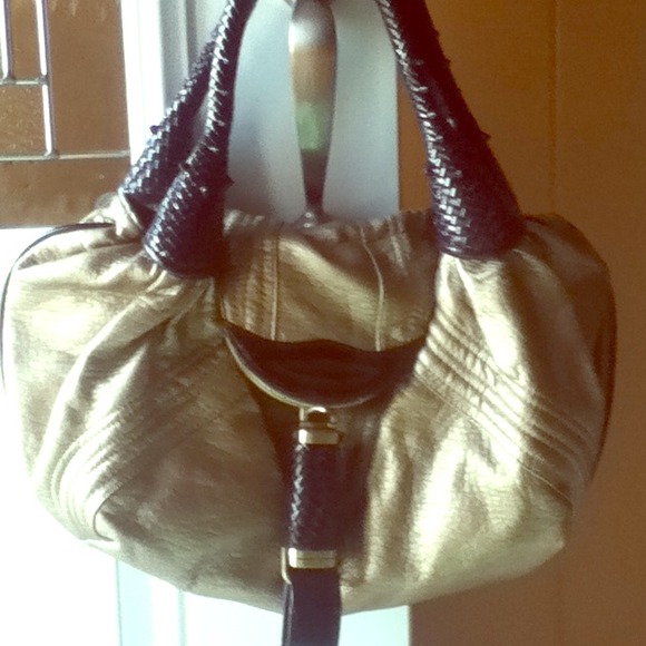 Gold brown purse