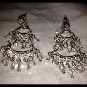 Silver earrings