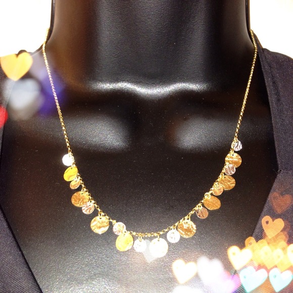 Jewelry - 10k gold confetti necklace