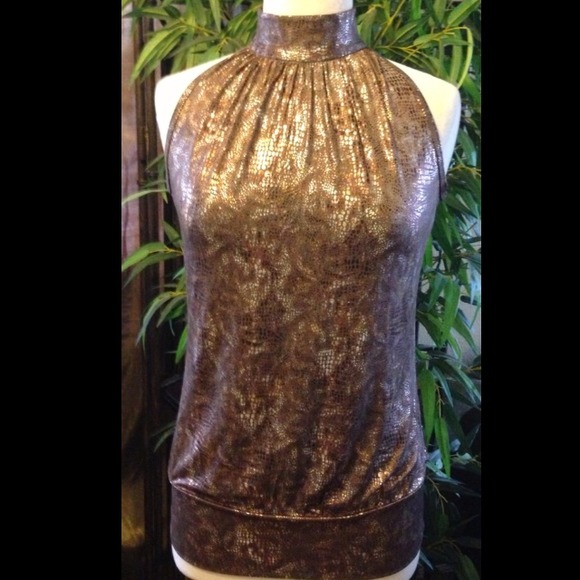 Tops - 👚Bronze Snakeskin Top👚