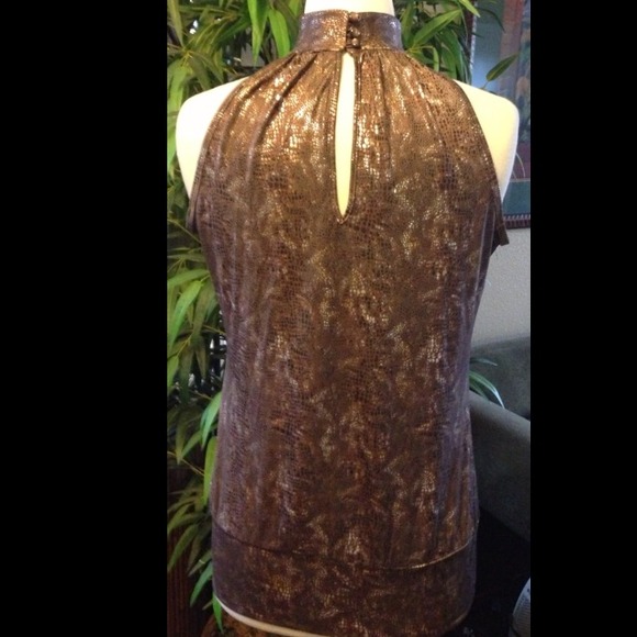 👚Bronze Snakeskin Top👚 - Picture 2 of 3