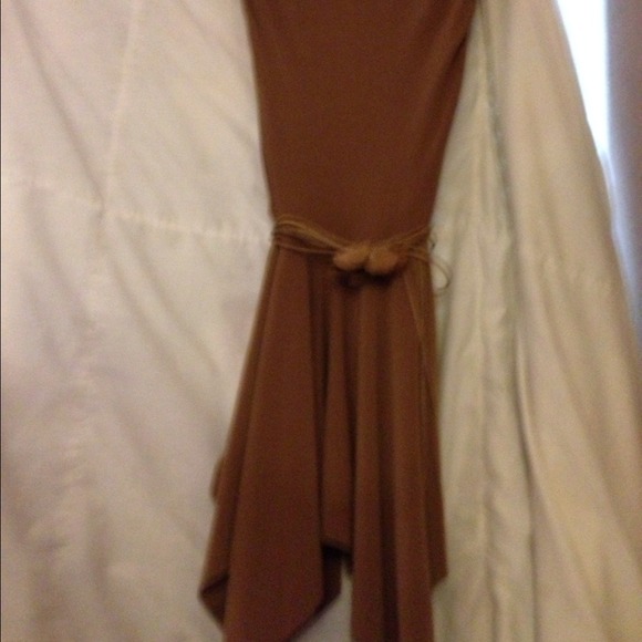 Brown flirty summer dress - Picture 1 of 3