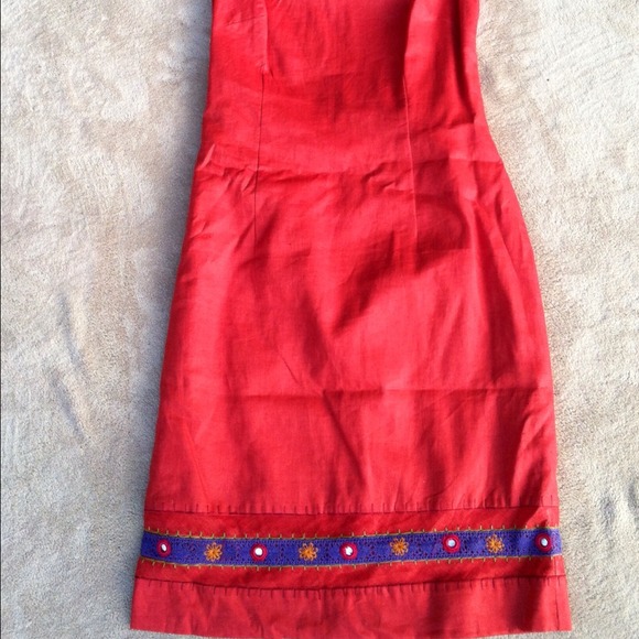 Tangerine open back dress