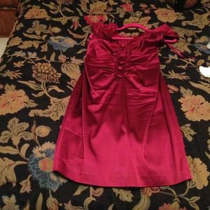 Wine colored Ellen Tracy dress.