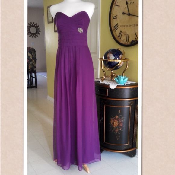 After Six Lilac Chiffon BridesMaid Dress!! Size 10