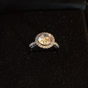 Halo cz ring.