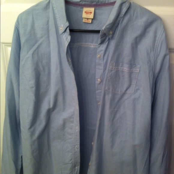 Sz xl light chambray denim button up